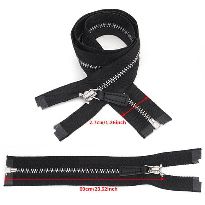 3107  No. 3 platinum open tail leather pull head metal silver tooth clothing bag DIY daily necessities available