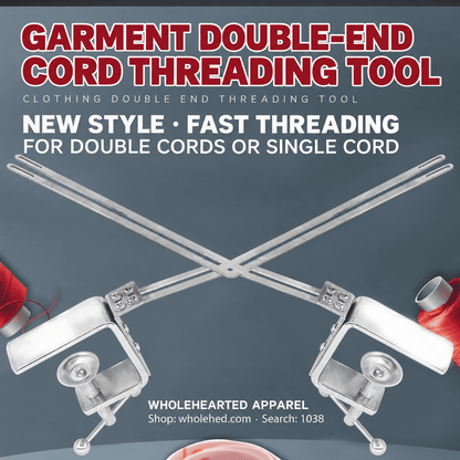 1038★ Double-Ended Drawstring Threading Tool for Clothing, Hats and Elastic Waistbands, Industrial Sewing Machine Accessory.
