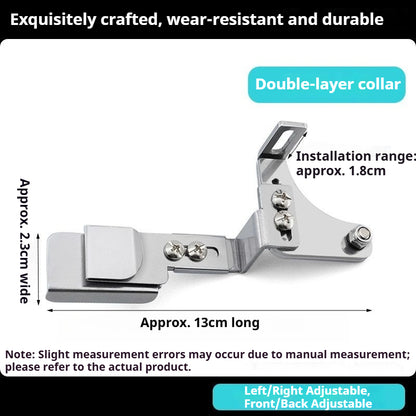 1814★ Stainless Steel Adjustable Double-Layer Collar Guide for Overlock Sewing Machines★