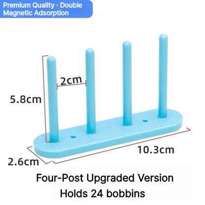1010★V2 |  Magnetic Bobbin Holder Rack for Sewing Machines, No Installation Required.
