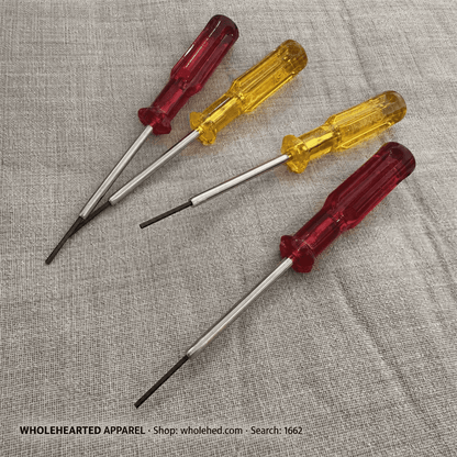 1662★ Sechskant-Schraubendreher für Overlockmaschinen für die Schrauben der oberen Nadel und des Schneiders, 1.5mm und 1.6mm.