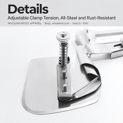 1042★ ملحق يدوي مدمج لطي حاشية الأشرطة المطاطية للملابس والملاءات المطاطية وأغطية السيارات.