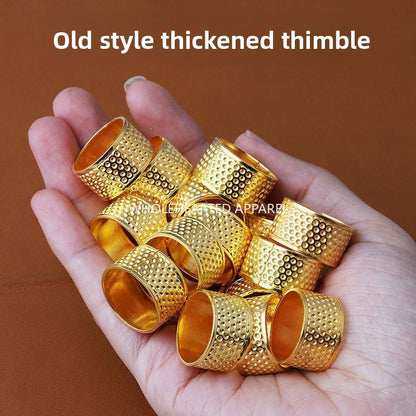 1670★  Old-fashioned thickened thimble, household hand-sewn cross-stitch thimble hoop thimble, sewing ring wedding finger guard ring