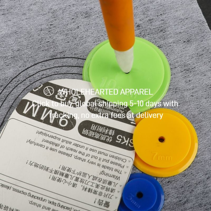1602★  [3826 people's favorites] DIY patchwork clothing fabric sewing tools, sewing ring, line tracing wheel, line tracer, sewing ring, four sets