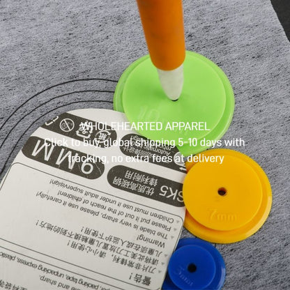 1602★  [3826 people's favorites] DIY patchwork clothing fabric sewing tools, sewing ring, line tracing wheel, line tracer, sewing ring, four sets