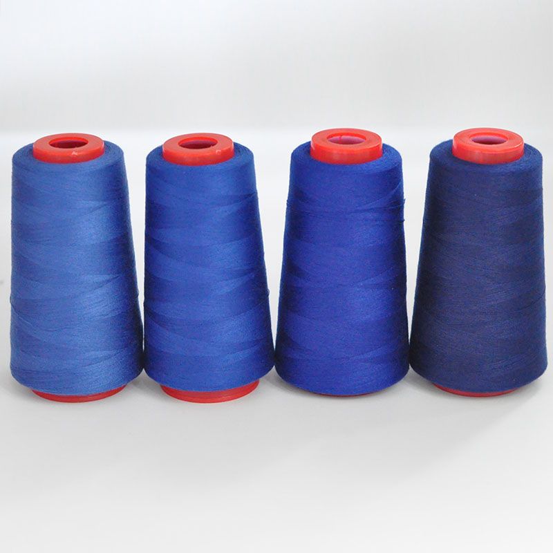 3053  Thread 402 Sewing Thread Household High Speed Thread Sewing Machine Pagoda Polyester Flat Car Large Roll Black and White Color