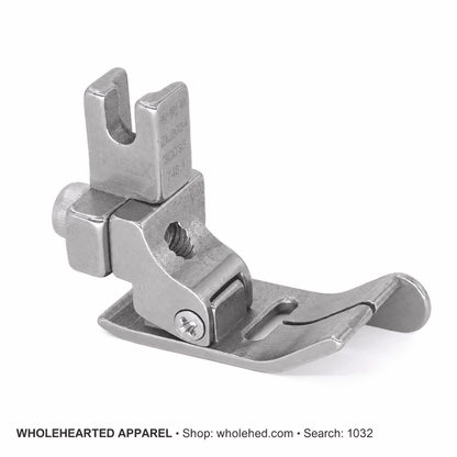 1032★ All-Steel Adjustable Right Edge Guide Presser Foot for Industrial Lockstitch Machines, Medium-Heavy Fabrics, Visible and Concealed Stitching.