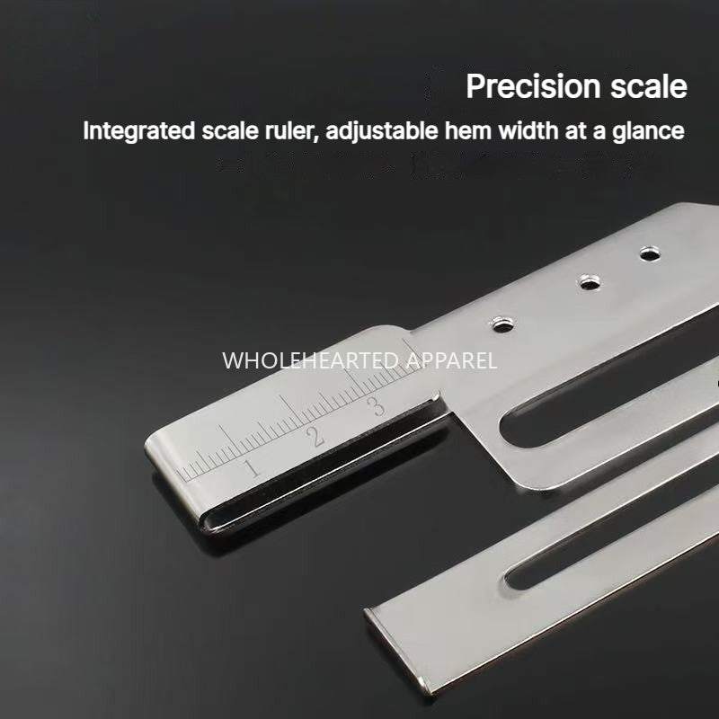 1920★ Adjustable Hemming Folder for 3-Needle 5-Thread Coverstitch Machine, Sewing Attachment.