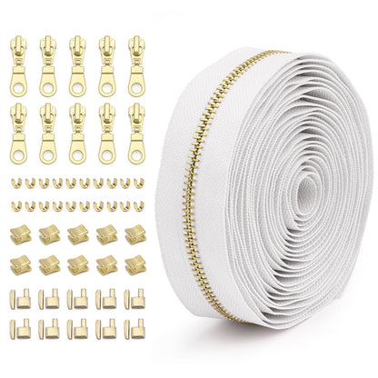 3073  Zipper No. 5 solid color metal suit clothing jacket jewelry luggage available can be opened and closed tail length zipper