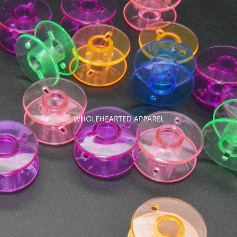 1860★ Colorful Transparent Plastic Bobbins for Brother and Butterfly Domestic Electric Sewing Machines★