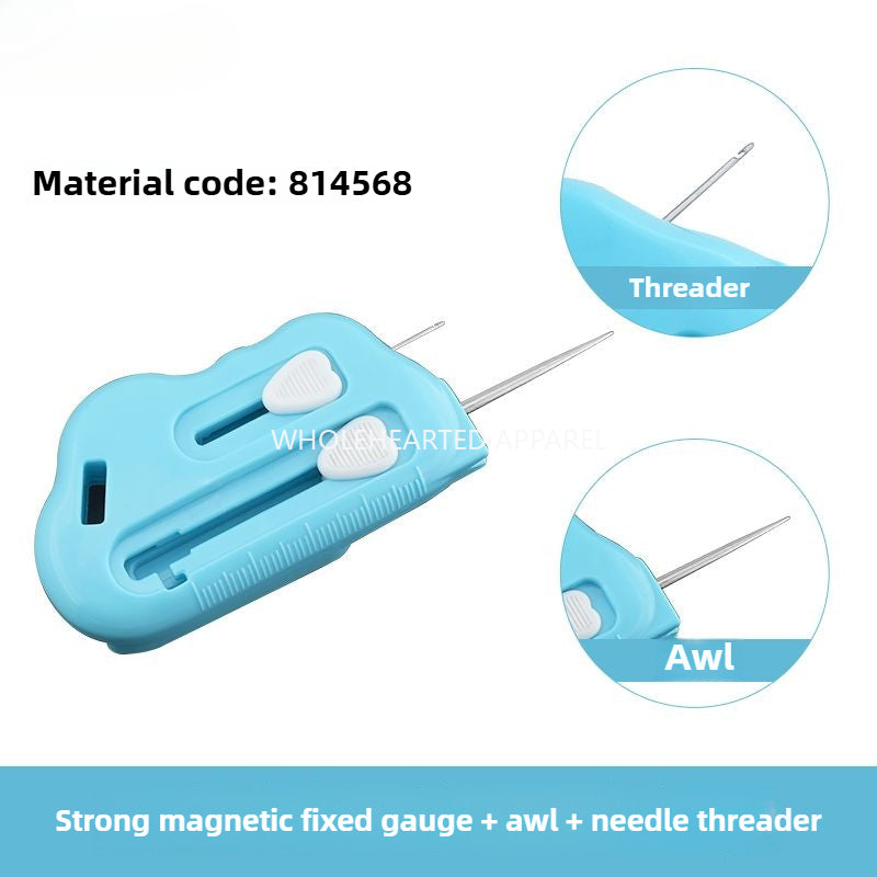 1618★ Punzón de ajuste de costilla de plástico magnético fuerte multifuncional, removedor de hilo, dispositivo de enhebrado, accesorios de costura
