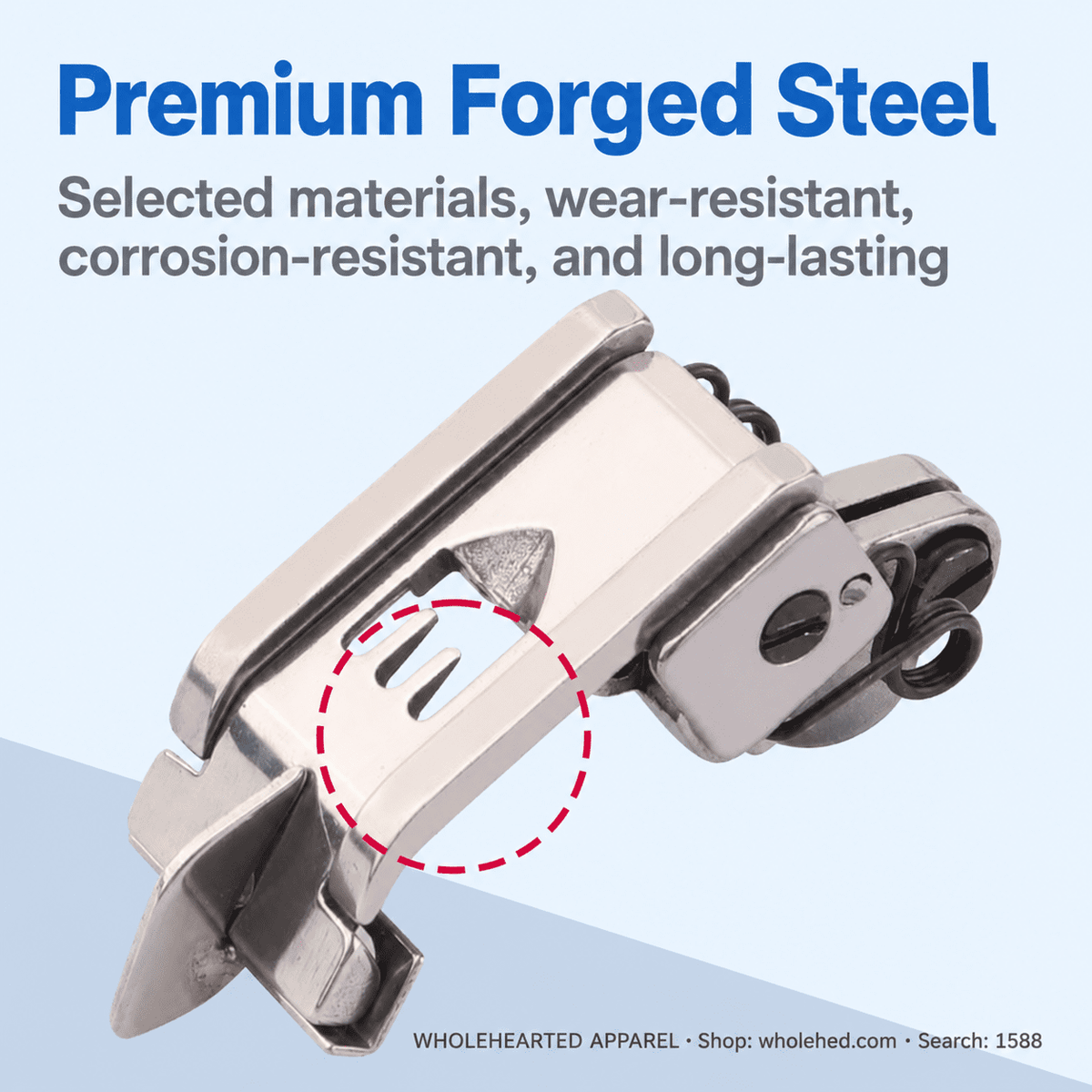 1588★ Piedino premistoffa con apertura centrale da 5.6 mm per macchine industriali punto copertura a 3 aghi e 5 fili, compatibile con Pegasus Silver Arrow e Jack