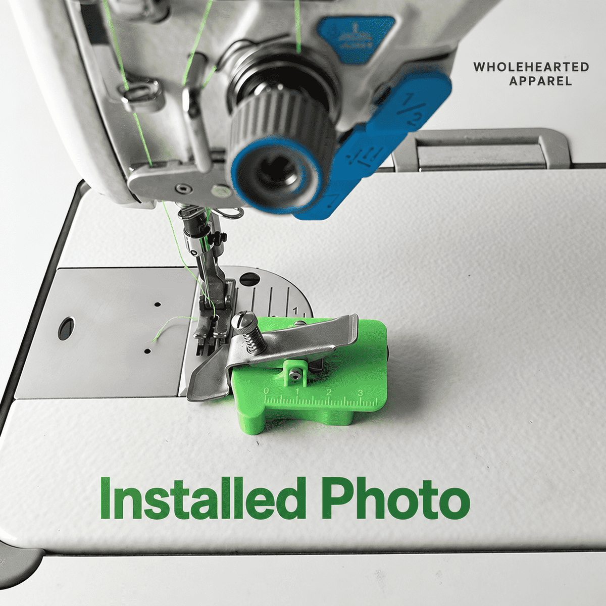 1015★ Adjustable Magnetic Seam Guide for Sewing Machines with Silicone Non-Slip Base and Built-In Scale.
