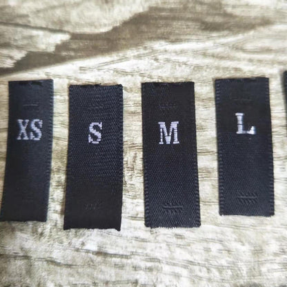 3225★  High-grade woven edge satin clothing size mark cut well mark collar mark number mark size mark universal clothing size mark letters