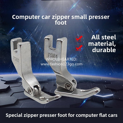 1321★ Pied presseur supérieur pour fermeture à glissière tout acier pour ordinateur industriel P360/P631 petit pied presseur pour fermeture à glissière de voiture