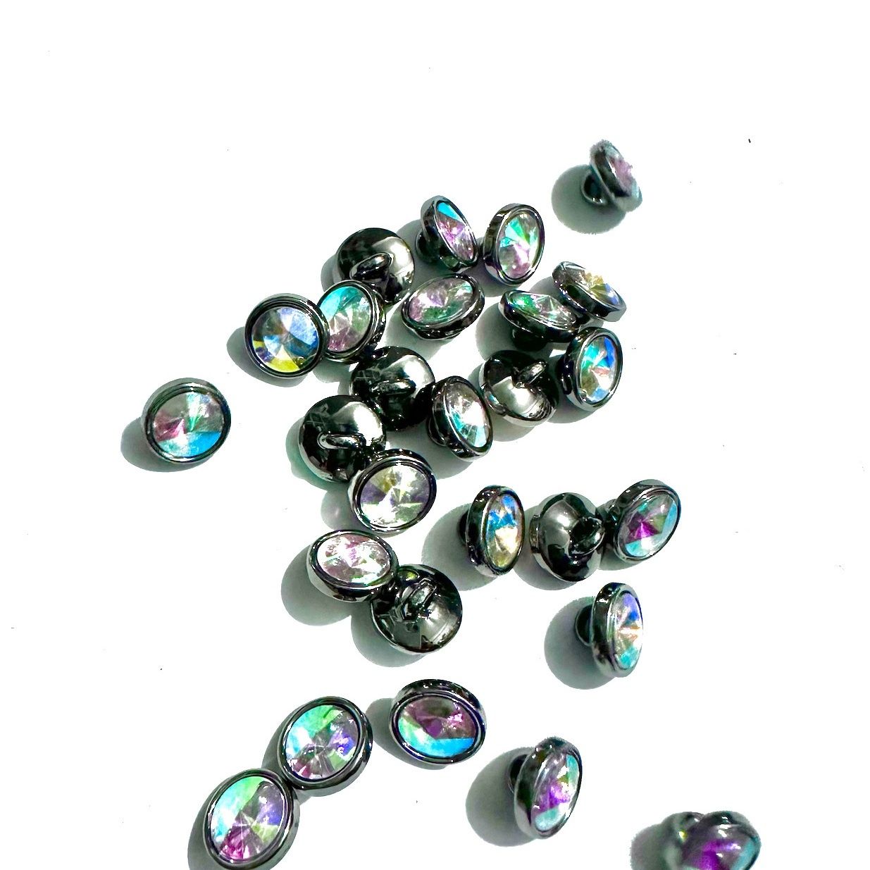 3036  High-end buttons exquisite explosive shirt shirt versatile button round cardigan pattern