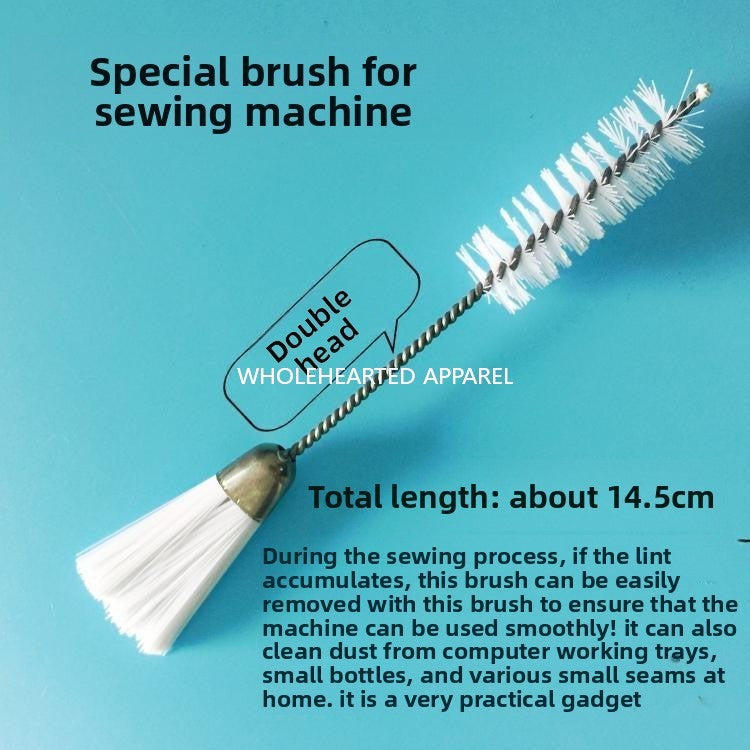 1665★  Sewing machine cleaning brush Computer keyboard Mechanical internal plush dust cleaning tool Single and double head small brush