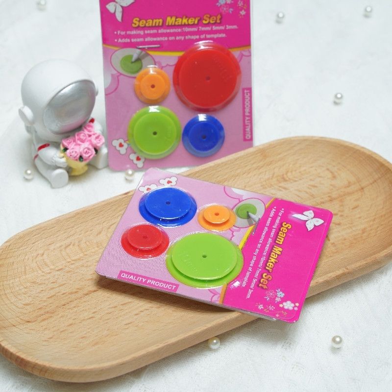 1602★  [3826 people's favorites] DIY patchwork clothing fabric sewing tools, sewing ring, line tracing wheel, line tracer, sewing ring, four sets