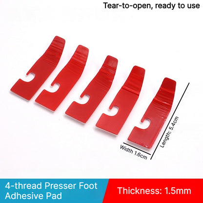 1913★ Upgraded 2nd Gen No-Fold Teflon Presser Foot Pad for 4/5-Thread Overlock Machines.