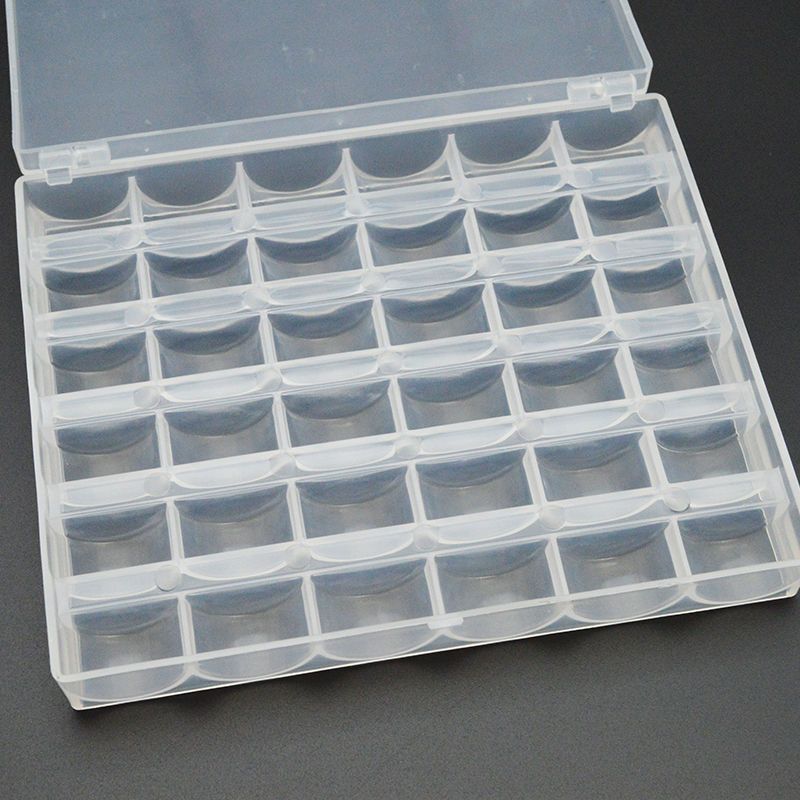 1865★ Colorful Plastic Bobbins with Storage Box for Domestic Electric Sewing Machines★