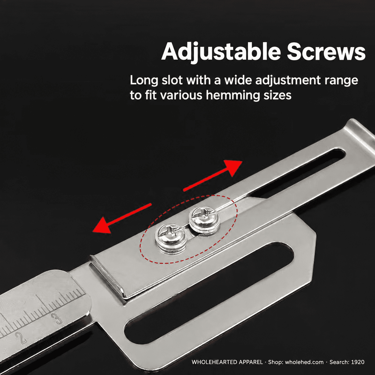 1920★ Adjustable Hemming Folder for 3-Needle 5-Thread Coverstitch Machine, Sewing Attachment