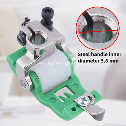 1709★  New car plastic Teflon roller presser foot three-needle five-thread interlock sewing machine with knife roller presser foot sewing accessories★