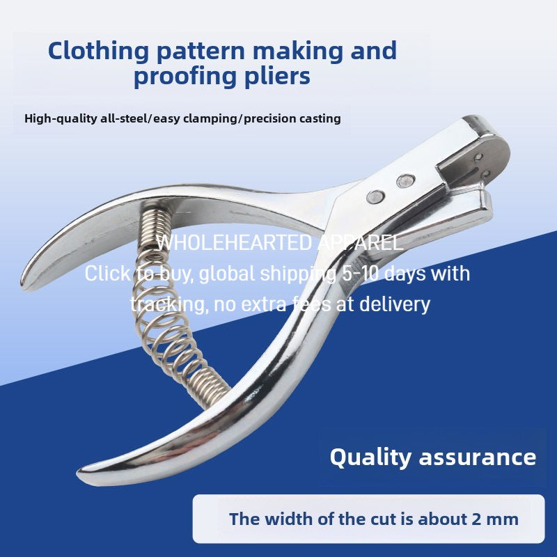 1434★ Clothing plate-making, cutting, proofing pliers, plate-making, cutting, notch pliers, U-shaped pliers, sewing tools, proofing pliers, hand-punching
