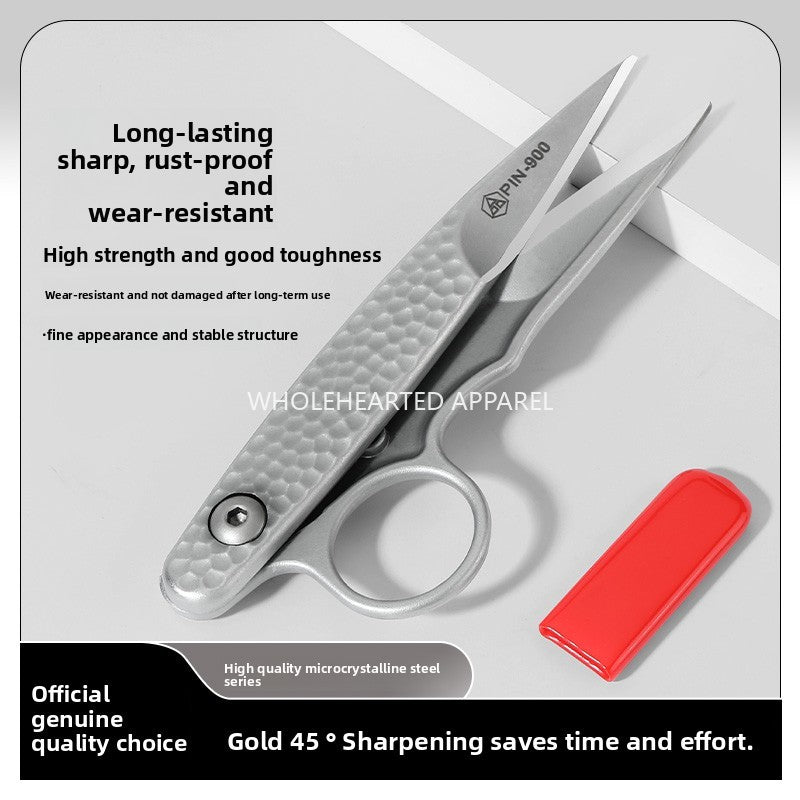 1661★  Household microcrystalline steel scissors stainless steel yarn scissors spring small scissors cross stitch scissors tailor thread scissors