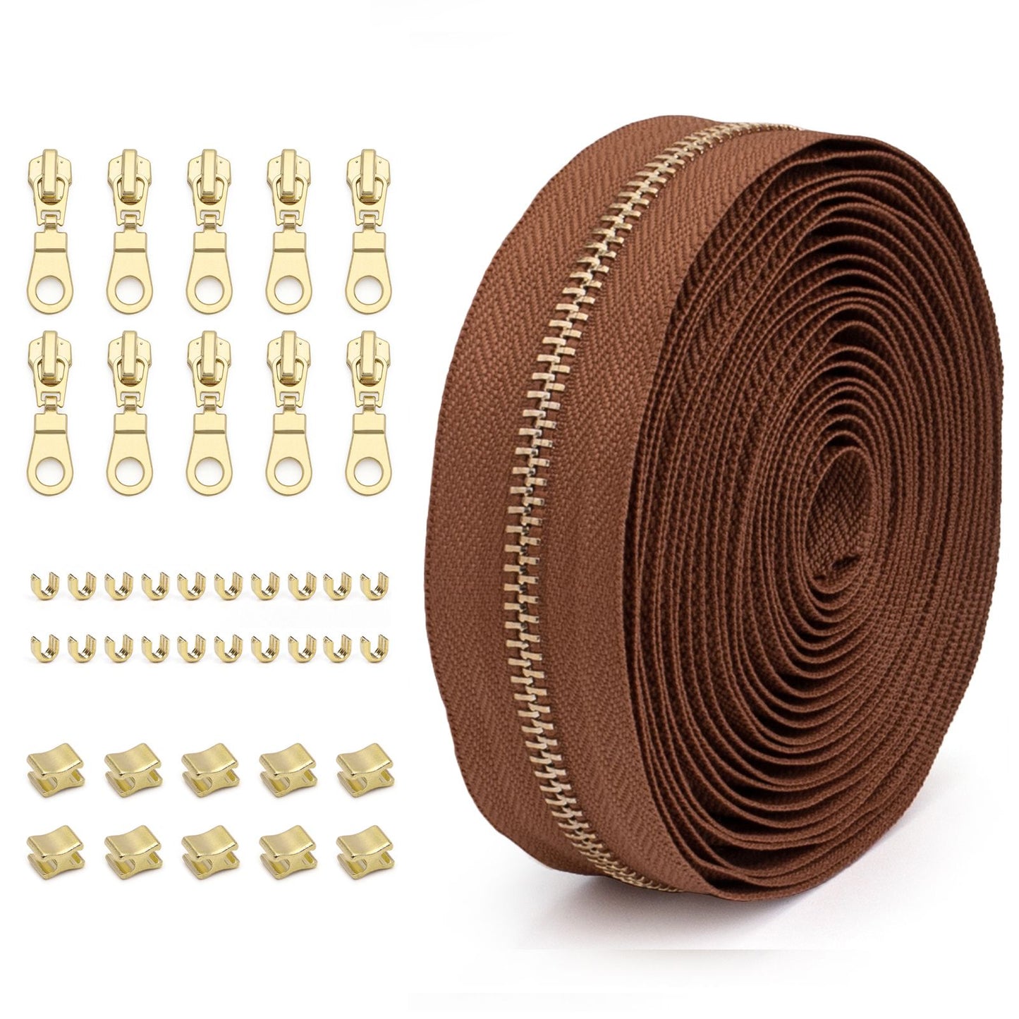 3073  Zipper No. 5 solid color metal suit clothing jacket jewelry luggage available can be opened and closed tail length zipper