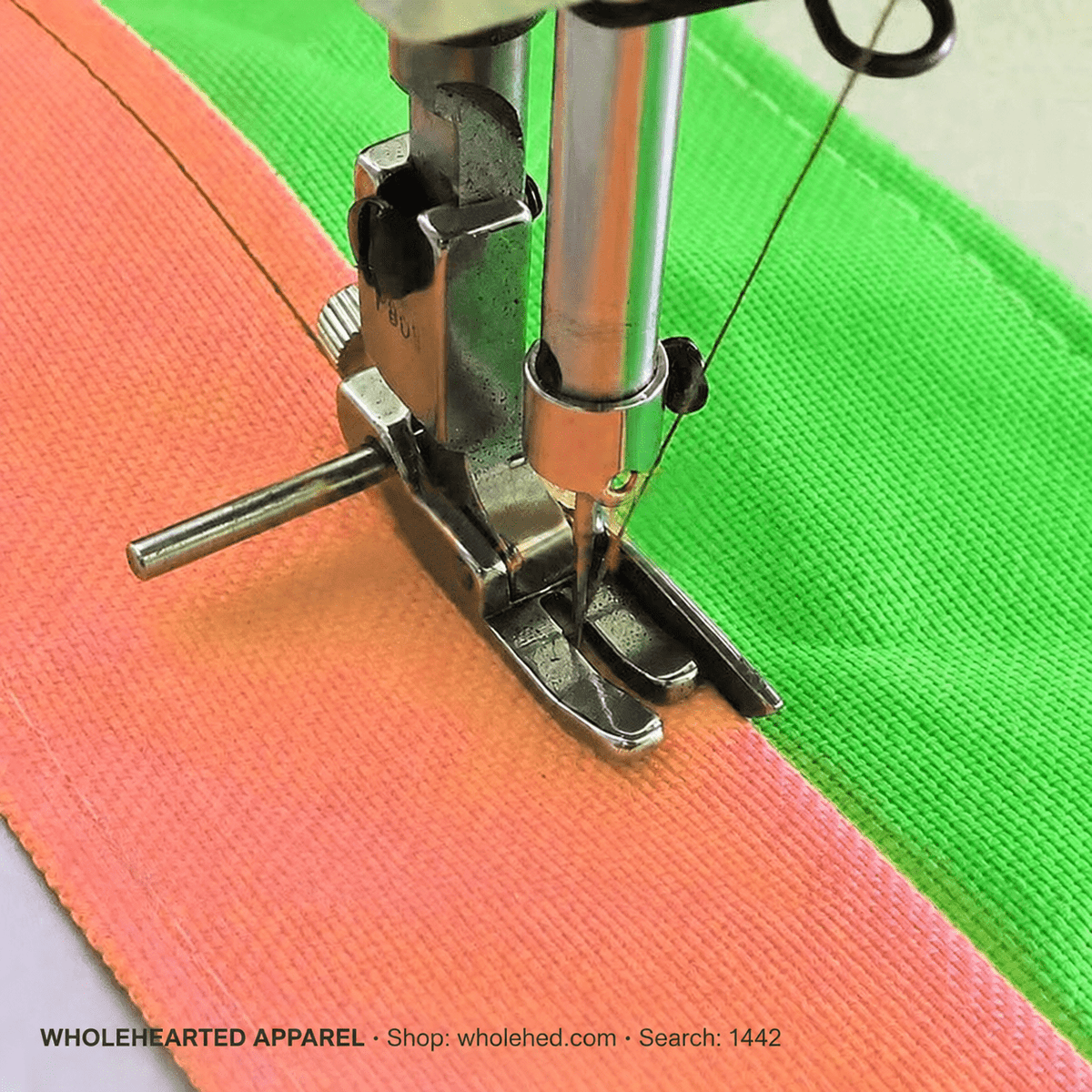 1442★ All-Steel Adjustable Edge Guide Presser Foot for Industrial Flatbed and Computerized Sewing Machines