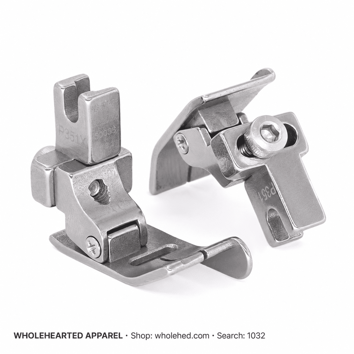 1032★ All-Steel Adjustable Right Edge Guide Presser Foot for Industrial Lockstitch Machines, Medium-Heavy Fabrics, Visible and Concealed Stitching.