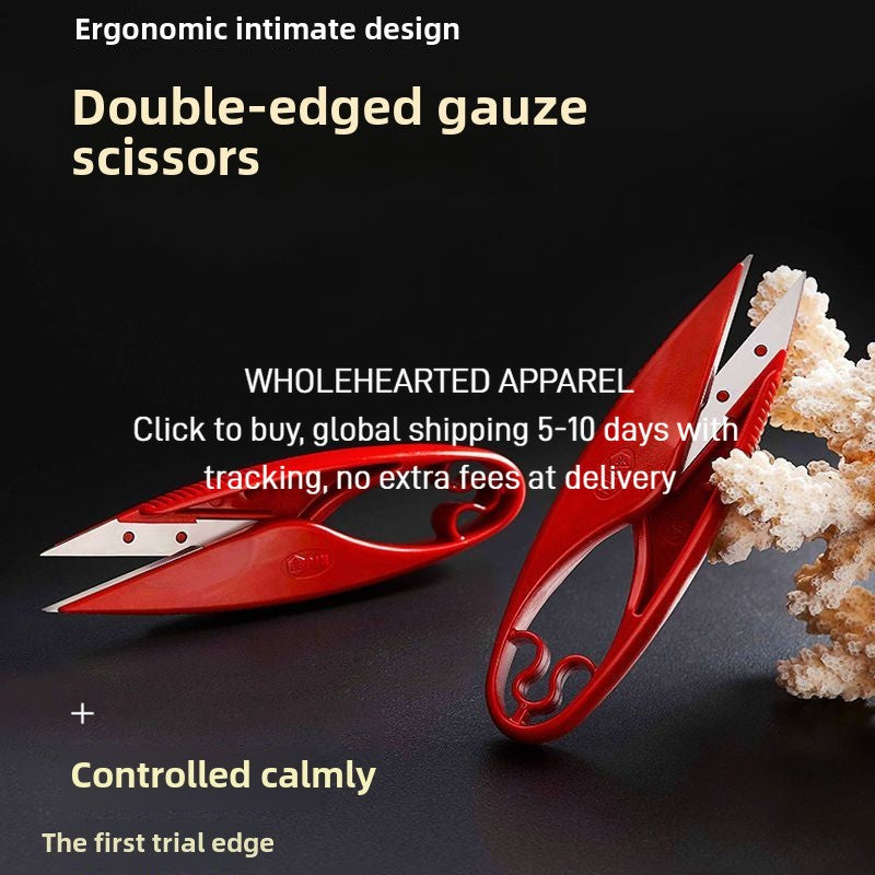 1413★  Scissors Stainless Steel Cross Stitch Spring Tailor Scissors Thread PIN Premium Stainless Steel Thread Scissors Small Scissors