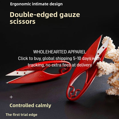 1413★  Scissors Stainless Steel Cross Stitch Spring Tailor Scissors Thread PIN Premium Stainless Steel Thread Scissors Small Scissors