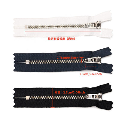3068  Zipper No. 3 bronze closed tail spring head work size tail with strong locking pants placket zipper special ykk