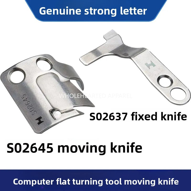 1537★   Blade Qiangxin computer car fixed knife S02637-001 moving knife S02645-001 flat car line automatic cutting