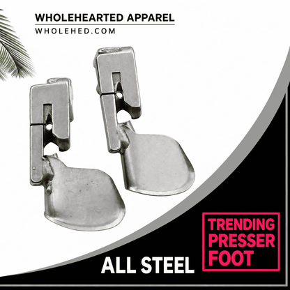 1236★ Curved Hemmer Presser Foot for Silk Chiffon and Lightweight Fabrics.