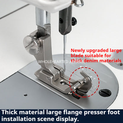 1721★  New product 0.25 stop, new flat car denim thick material, large stop edge presser foot, sewing machine accessories 3.0 large pinhole presser foot★