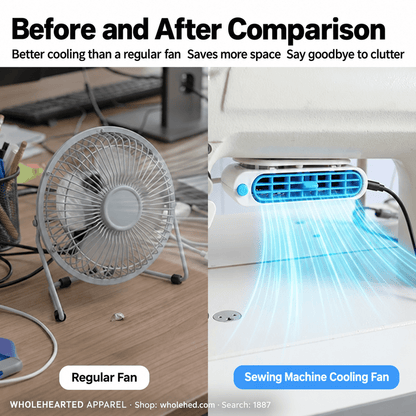 1887★ Magnetic Sewing Machine Cooling Fan with Strong Airflow for the Work Area