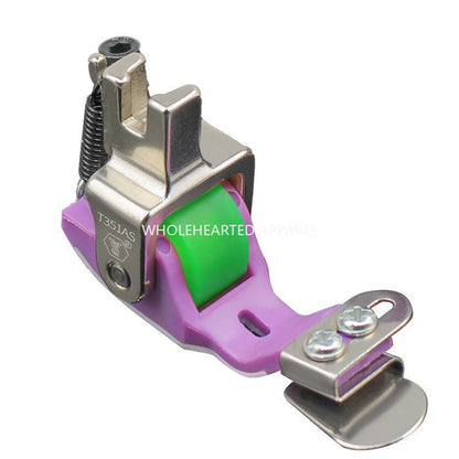 1707★T351 Adjustable Teflon Roller Presser Foot for Edge Folding★