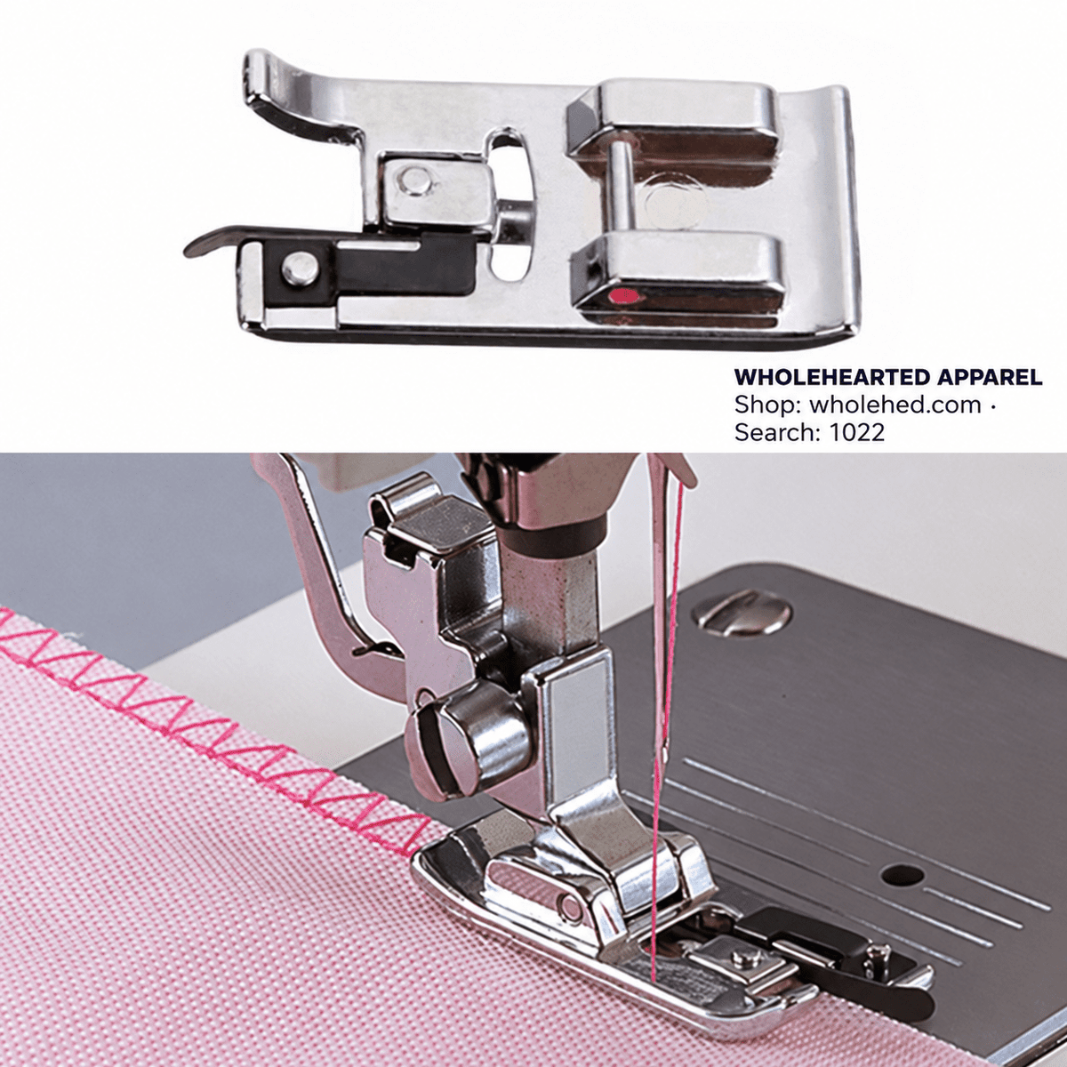 1022★ Pied pour surjet, pour la finition des bords de tissu, compatible avec certaines machines à coudre domestiques Singer, Brother, Feiyue, Butterfly et Juki