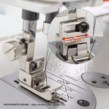 1734★ Neues Modell SY 39 Vollstahl Hoch-Niedrig Nähfuß Computer-Nahmaschine Kantenführung für Steppnähte★