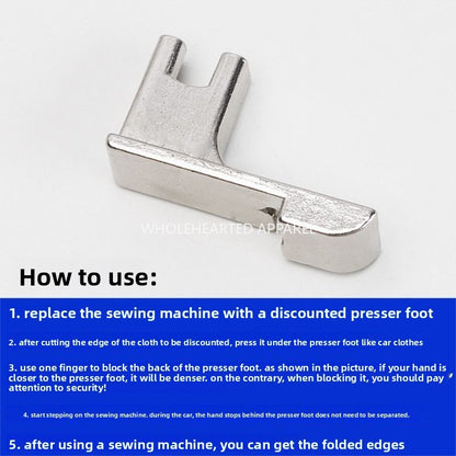 1649★  New old-fashioned sewing machine universal wrinkle presser foot household foot pedal wear-resistant quick wrinkle presser foot sewing machine accessories