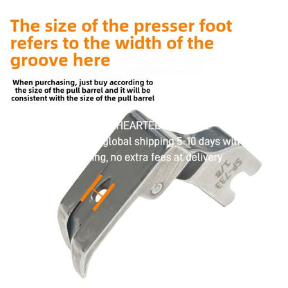 1456★  Flat car SP-733 blindfolded presser foot F503 curved hem pull cylinder matching special crimping presser foot crimping foot