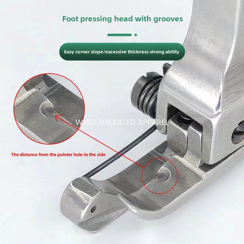 1546★  Flat car ES with spring compound collar presser foot, upper collar waist bright line pressure collar pressure shirt special presser foot sewing