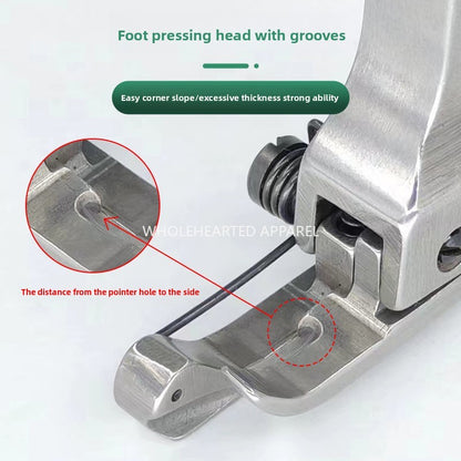 1546★  Flat car ES with spring compound collar presser foot, upper collar waist bright line pressure collar pressure shirt special presser foot sewing