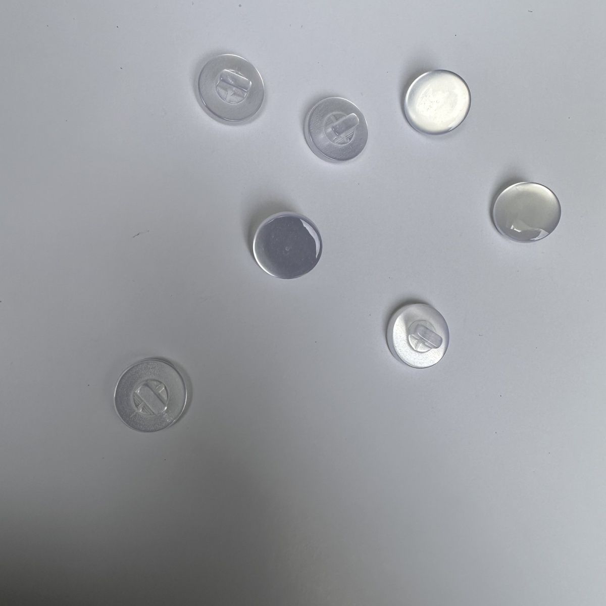 3023  Button Shirt Round Transparent Spherical Hand Sewn Resin Pearl Button Button Chiffon Dress Top Sweater