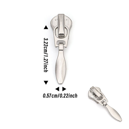 3108  Zipper No. 5 metal slider platinum water drop slider metal zipper special zinc alloy clothing luggage accessories zipper