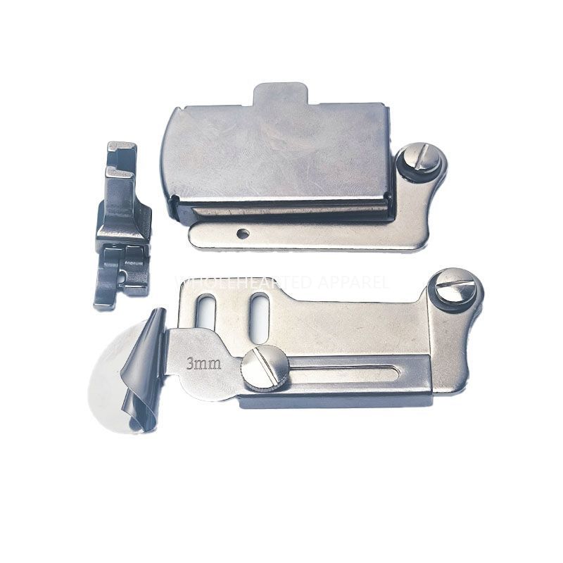 1732★ Flat sewing machine magnetic spiral hemming binder, no-installation design, dual-fixation curved hem fabric hemming attachment.