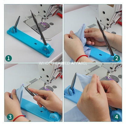 1703★ Nueva herramienta de esquina de solapa semiautomática plegable SY-105, cubierta de bolsillo de camisa, artefacto de giro de esquina manual