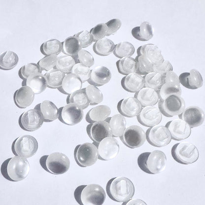 3023  Button Shirt Round Transparent Spherical Hand Sewn Resin Pearl Button Button Chiffon Dress Top Sweater